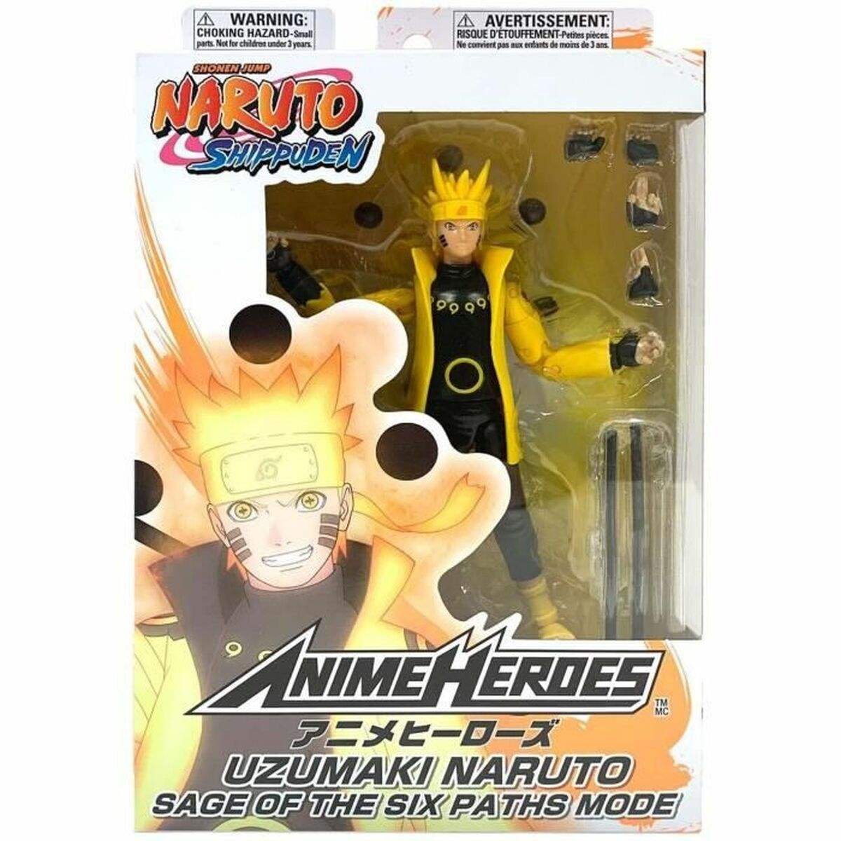 Figurine articulé Naruto Anime Heroes - Naruto Six Paths Sage Mode 17 cm