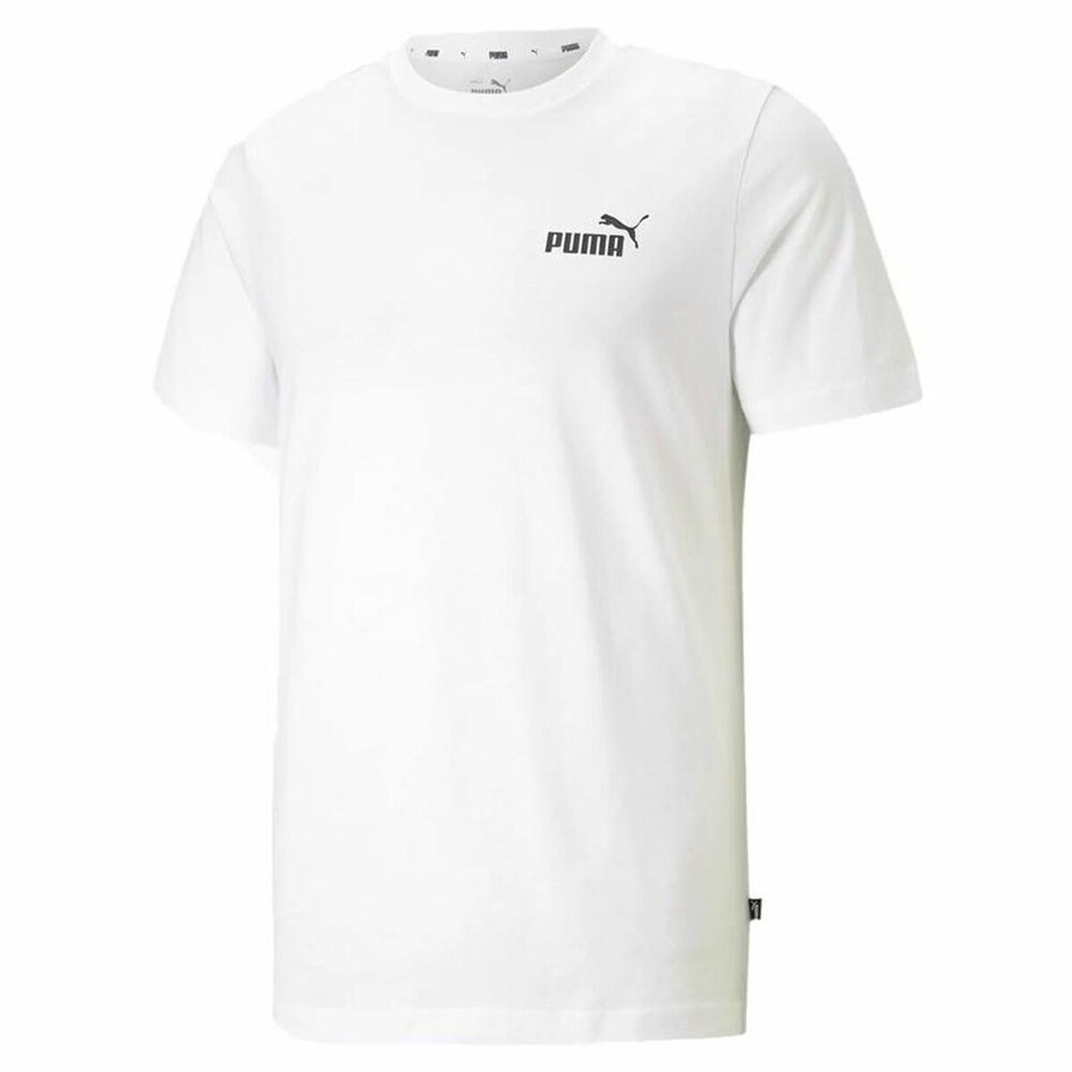 T-shirt à manches courtes homme Puma Essentials Small Logo Blanc - Puma - Jardin D'Eyden - jardindeyden.fr