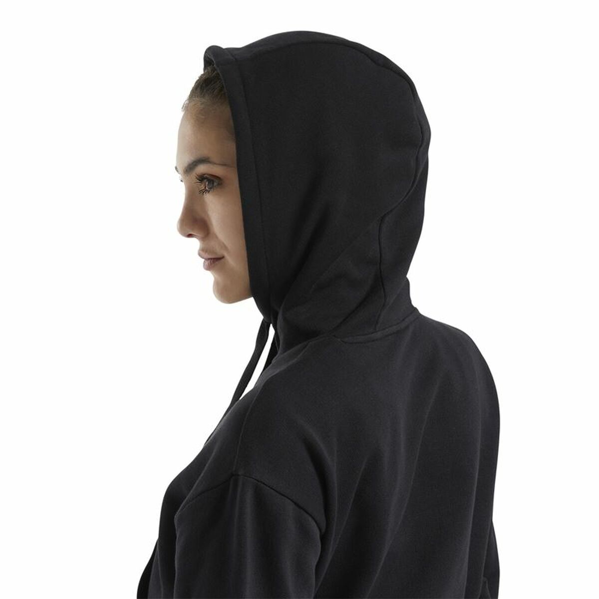Sweat à capuche femme Reebok Sportswear Cropped Noir