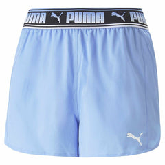 Short de Sport Puma Strong Bleu clair Femme