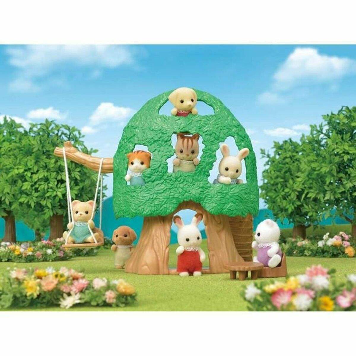 Figurine Sylvanian Families The Hut and Baby Ecureuil Roux