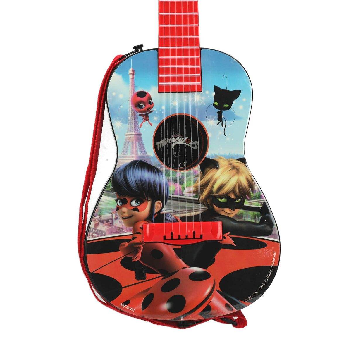 Guitare pour Enfant Lady Bug Rouge