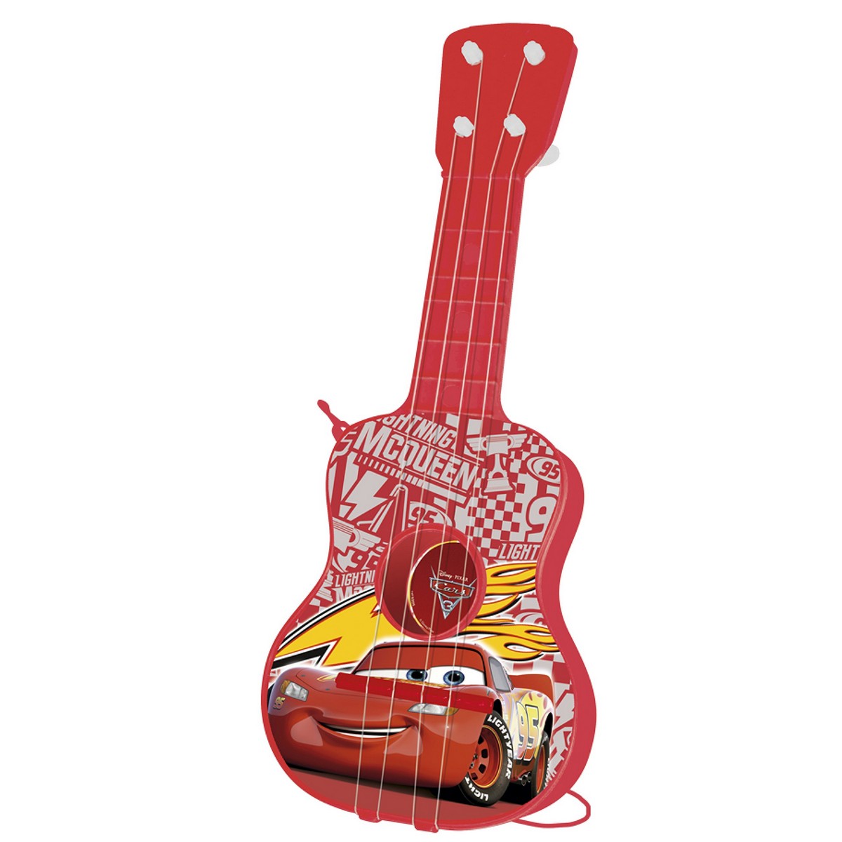 Jouet musical Cars Rouge Guitare pour Enfant