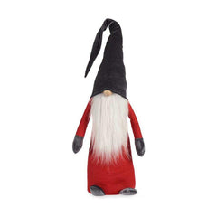 Figurine Décorative Gnome Rouge Gris Blanc Bois Sable 20 x 100 x 25 cm