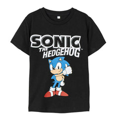 T shirt à manches courtes Enfant Sonic Noir