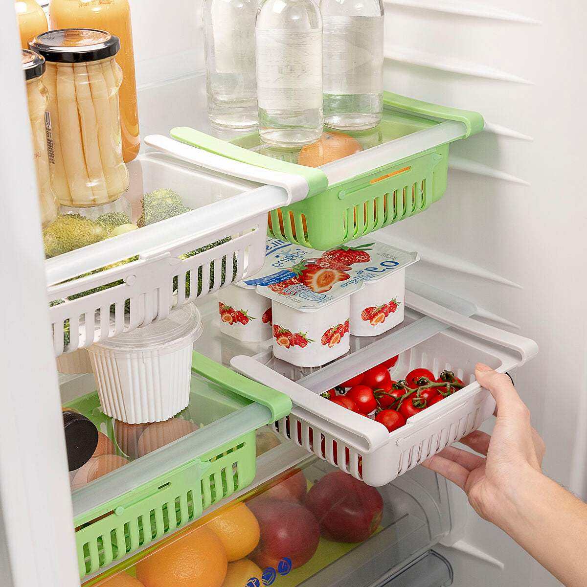 Rangement Réglable pour Réfrigérateur Friwer InnovaGoods (pack de 2) - InnovaGoods ©