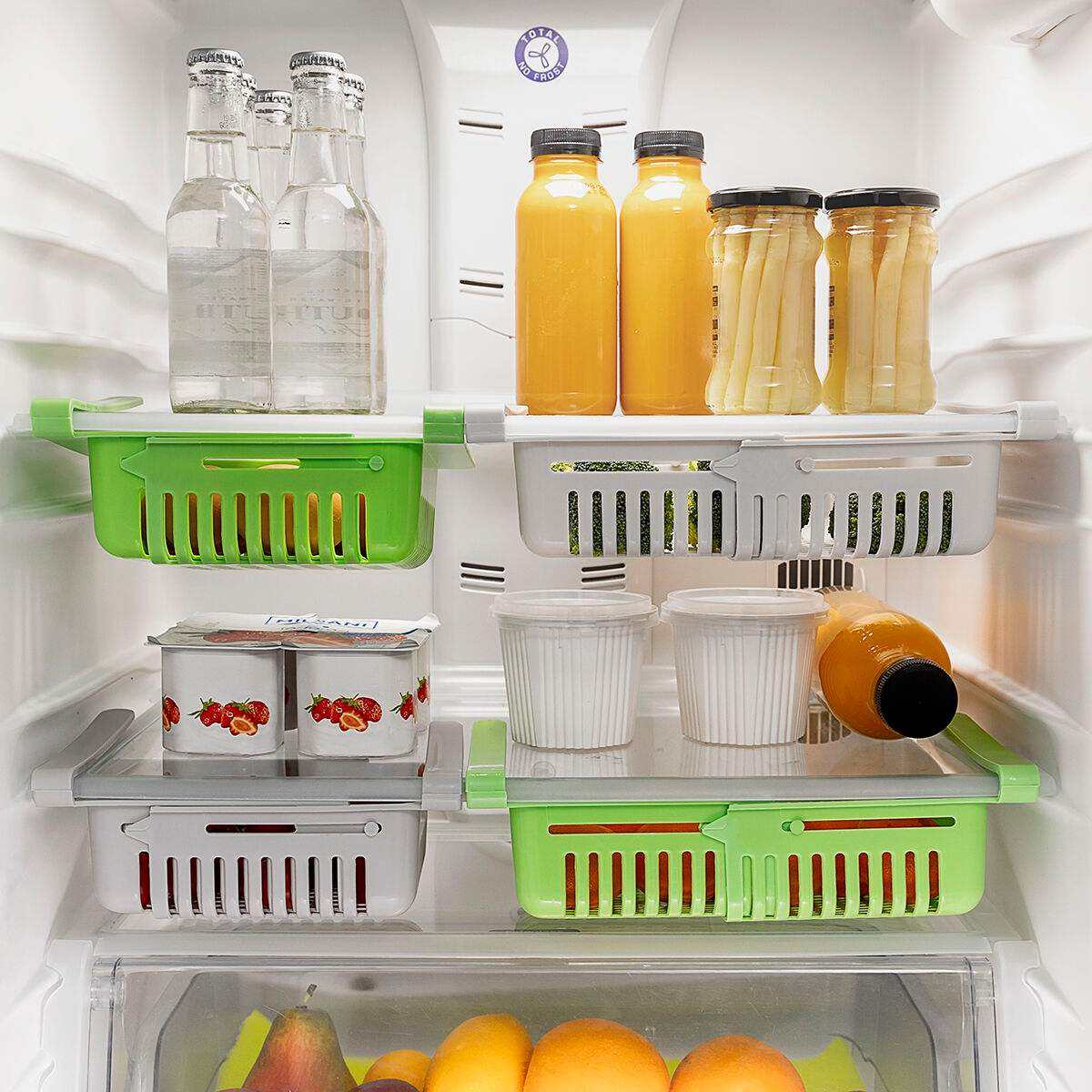 Rangement Réglable pour Réfrigérateur Friwer InnovaGoods (pack de 2) - InnovaGoods ©