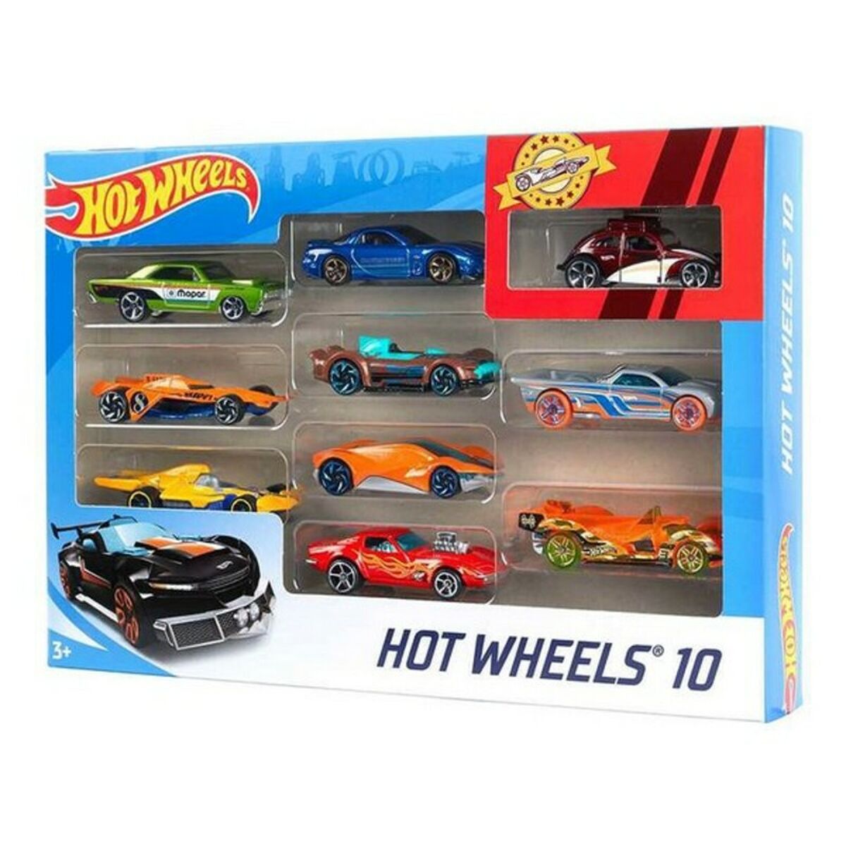 Spielset Fahrzeuge Hot Wheels Metall (10 Pcs)