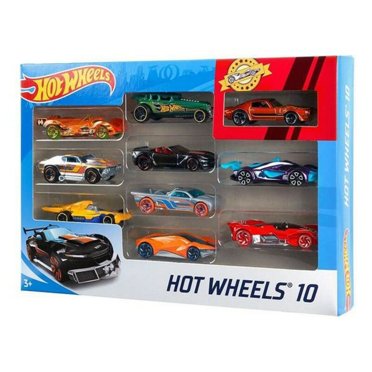 Playset de Vehículos Hot Wheels Metal (10 Pcs)