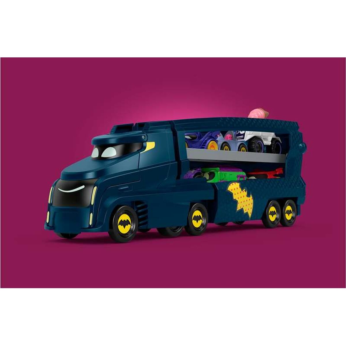 Camión Portavehículos Mattel Batwheels Big Big Bam