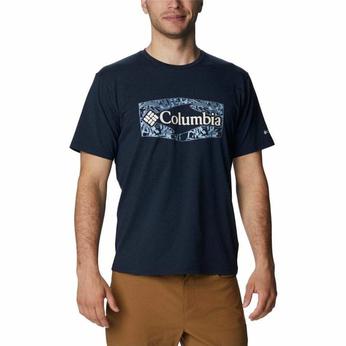 T-shirt à manches courtes homme Columbia Sun Trek™ Graphic  Bleu Multicouleur