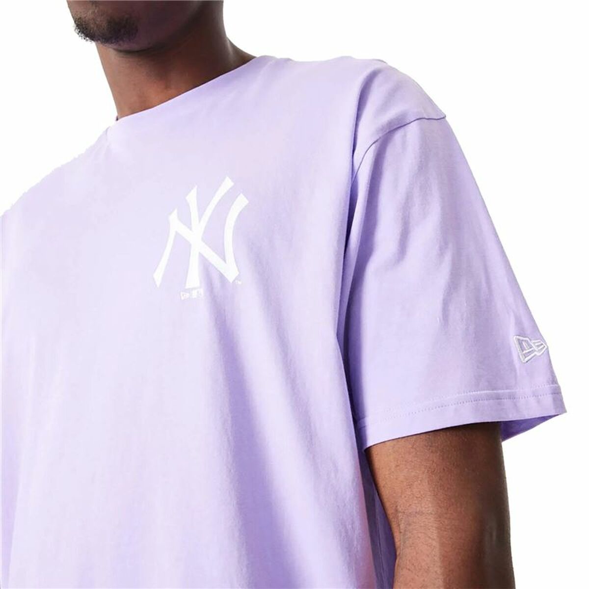 T shirt à manches courtes New Era MLB League Essentials New York Yankees Violet Mixte