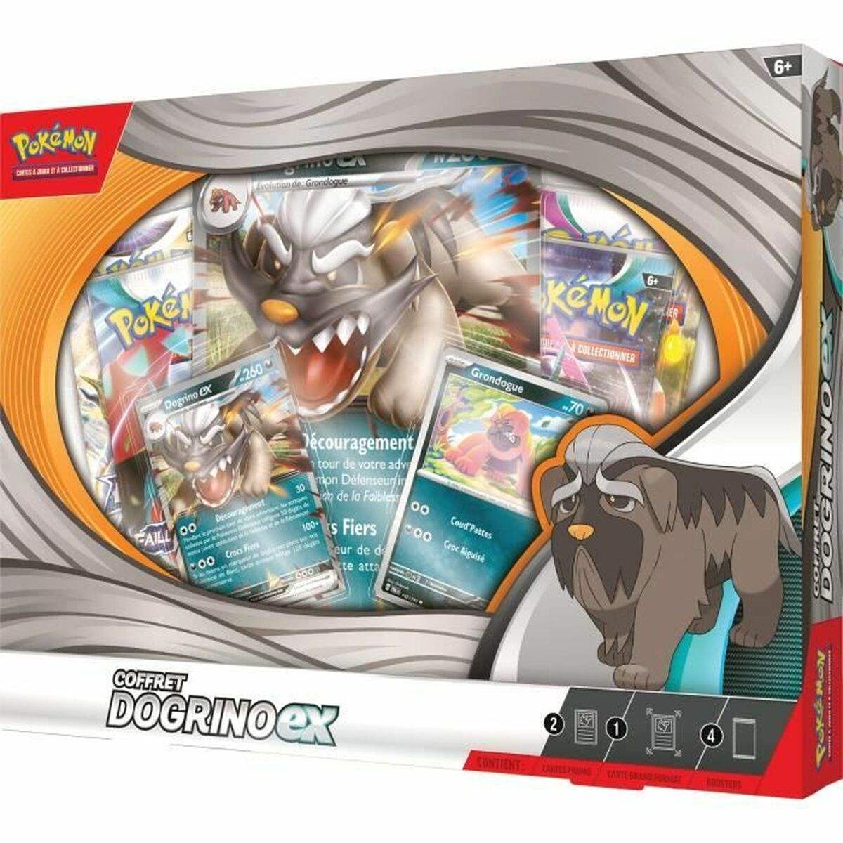 Aufkleber-Pack Pokémon Dogrino-ex Q1