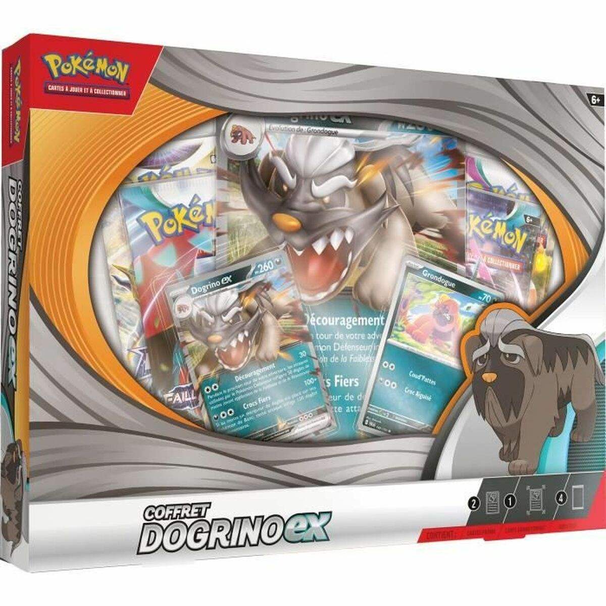 Aufkleber-Pack Pokémon Dogrino-ex Q1