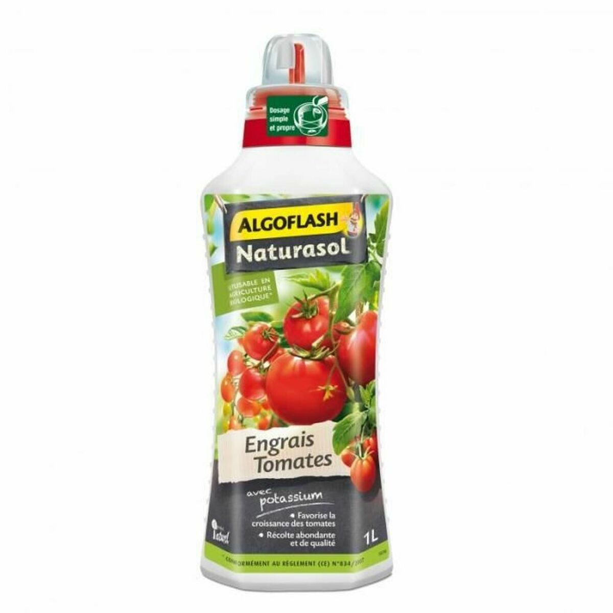Engrais organique Algoflash Tomatoes 1 L - Algoflash - Jardin D'Eyden - jardindeyden.fr