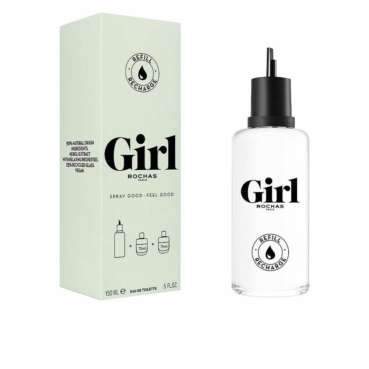 Parfum Femme Rochas Girl EDT Recharge (150 ml) - Rochas - Jardin D'Eyden - jardindeyden.fr
