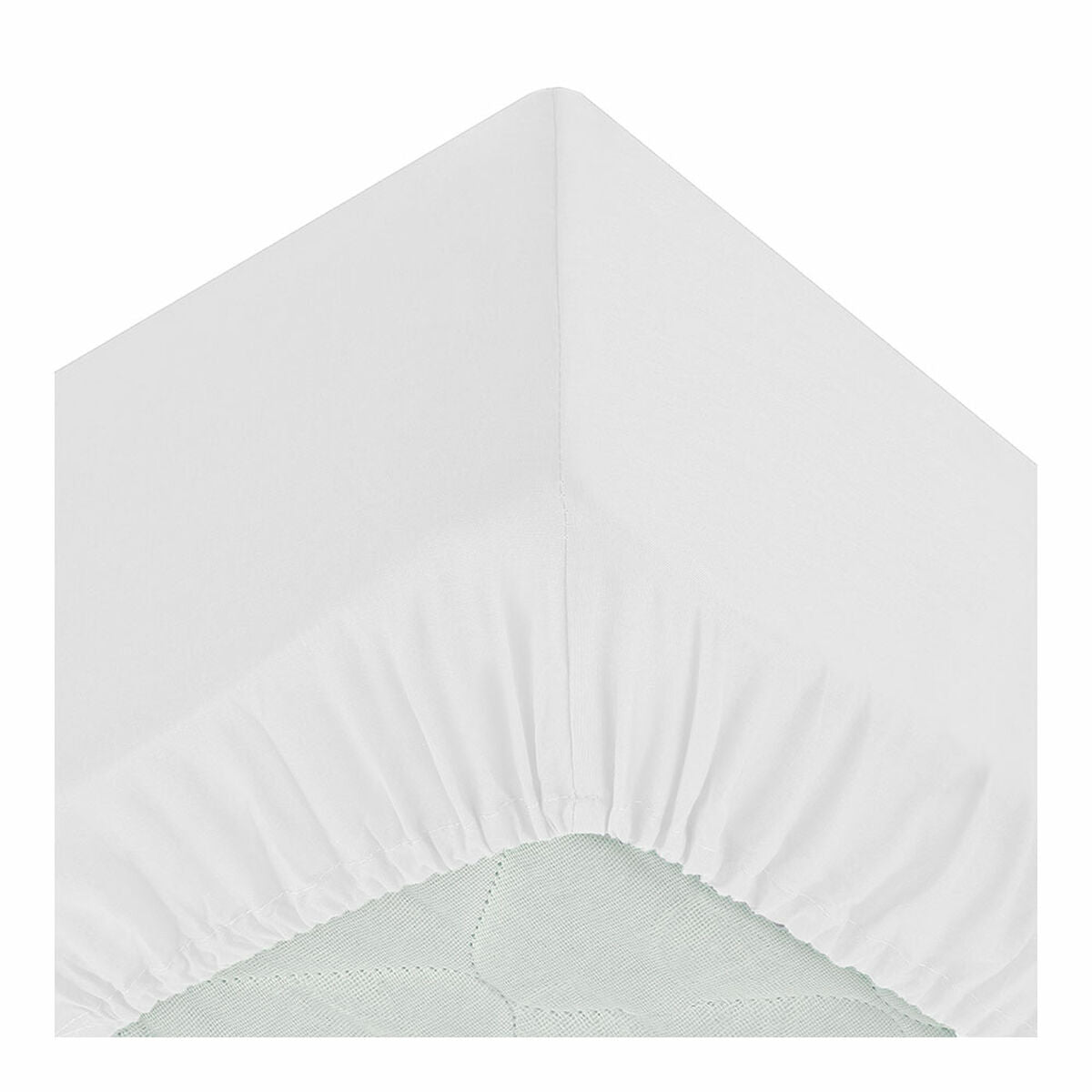 Drap housse Atmosphera Blanc (140 x 190 cm)