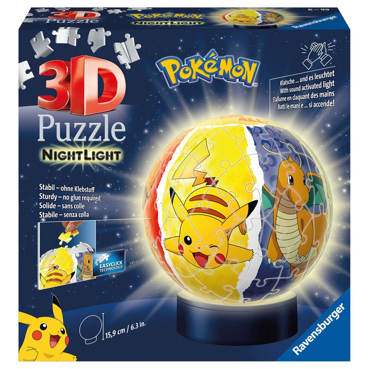 3D Puzzle Pokémon Nachtlicht 72 Stücke