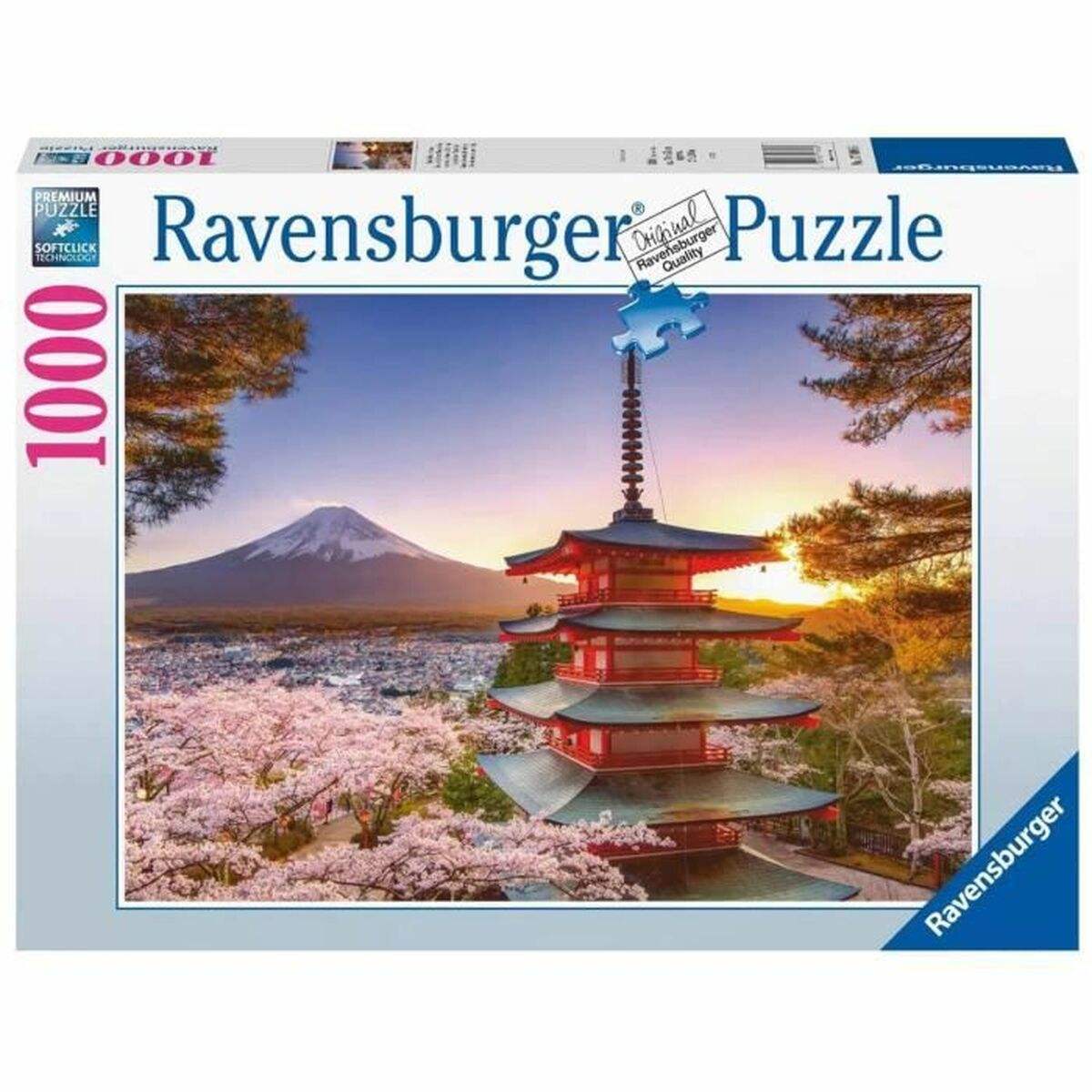 Puzzle Ravensburger 17090 Mount Fuji Cherry Blossom View 1000 Pièces