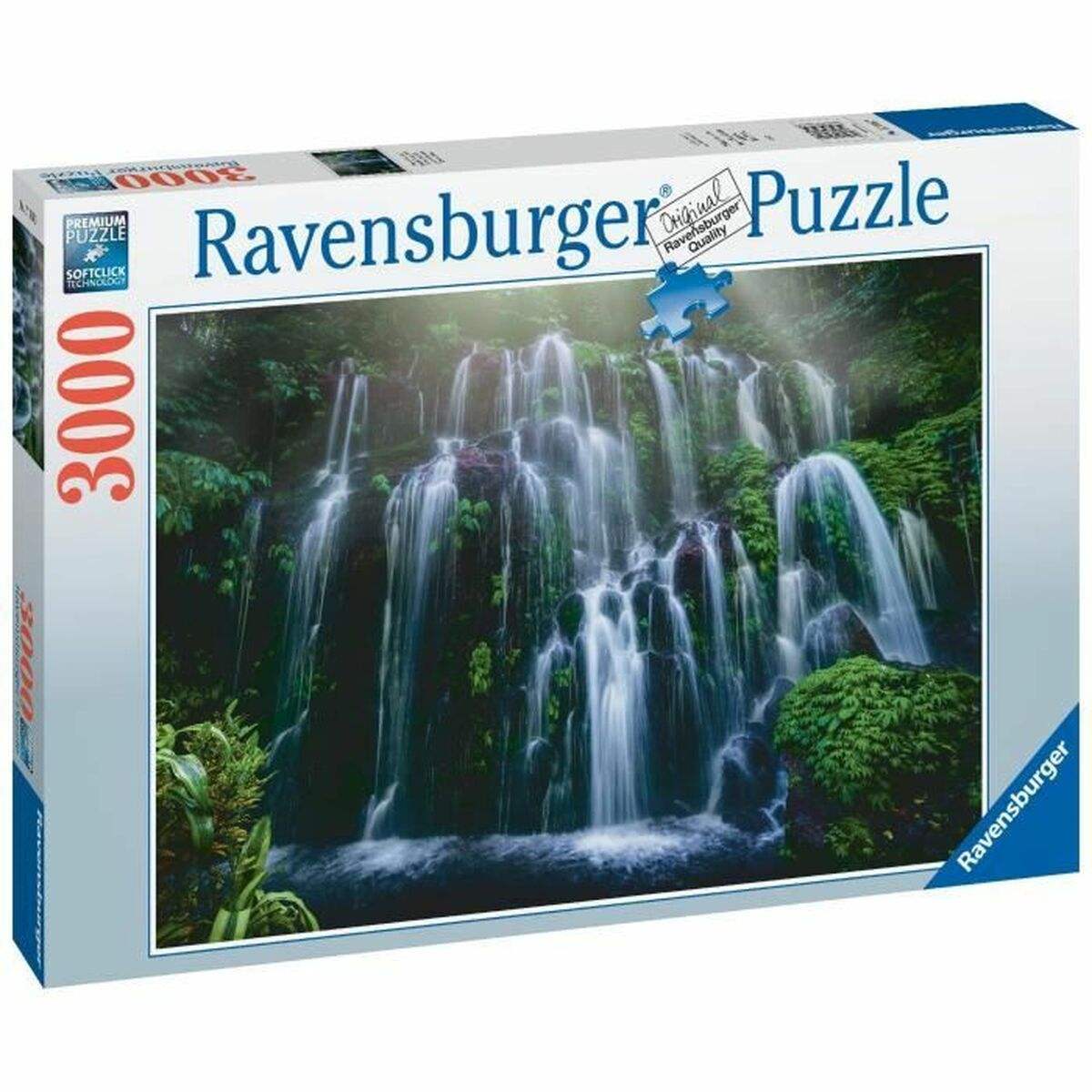Puzzle Ravensburger Chutes d'eau, Bali  Paysage et nature 3000 Pièces