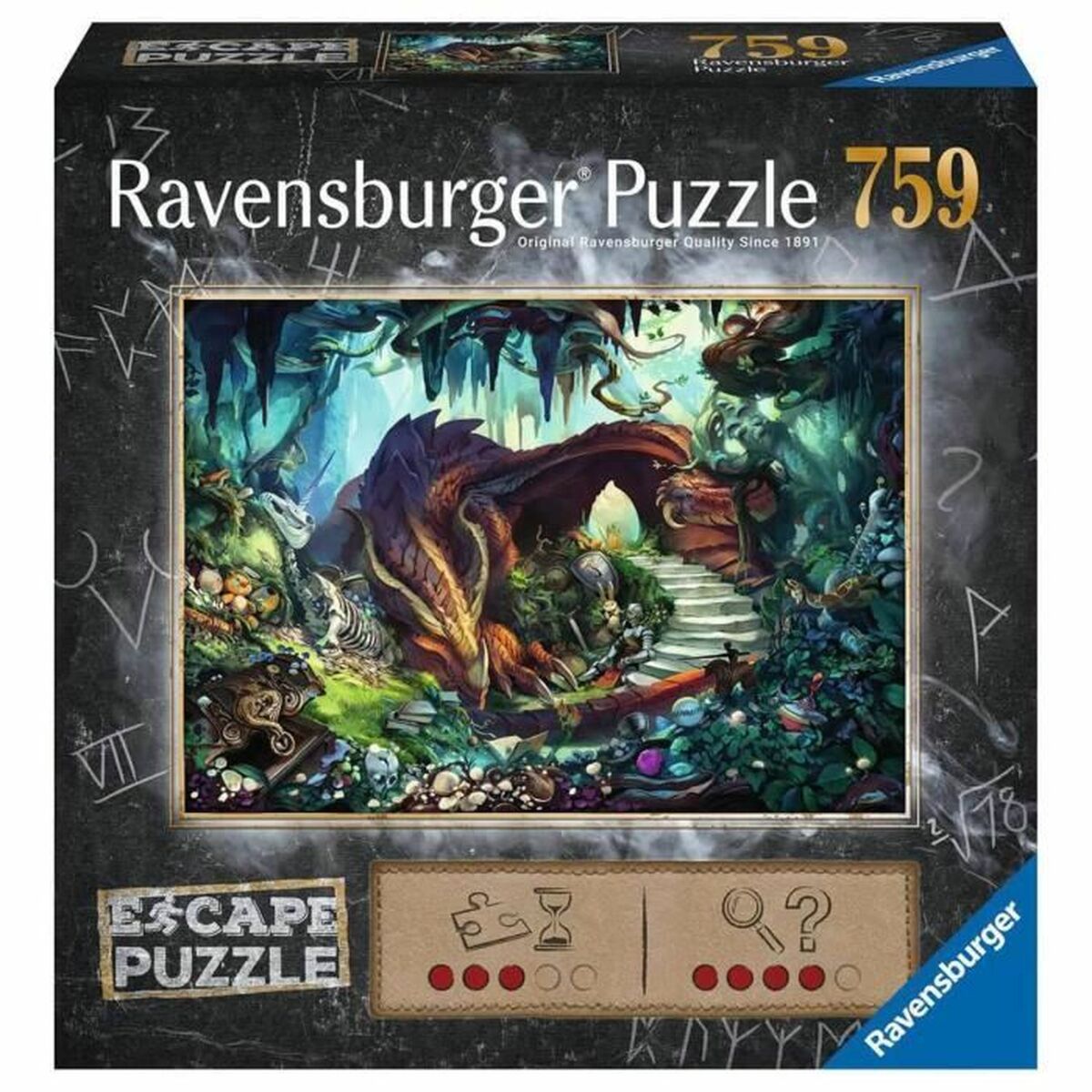 Puzzle Ravensburger escape 759 - Ravensburger - Jardin D'Eyden - jardindeyden.fr