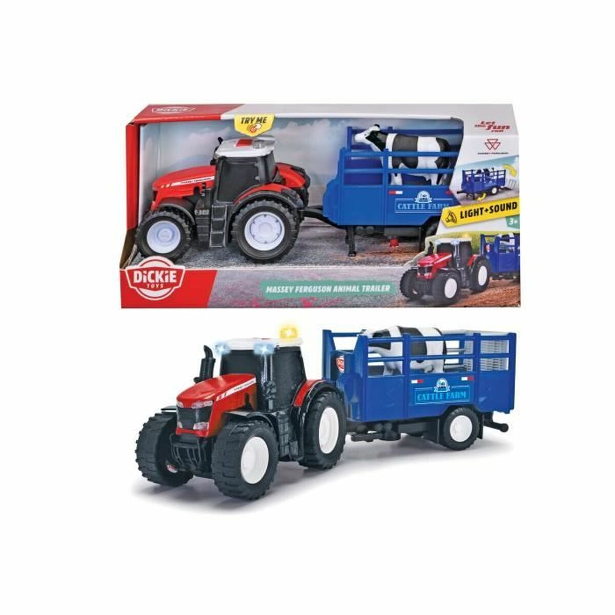 Tracteur Dickie Toys Rouge