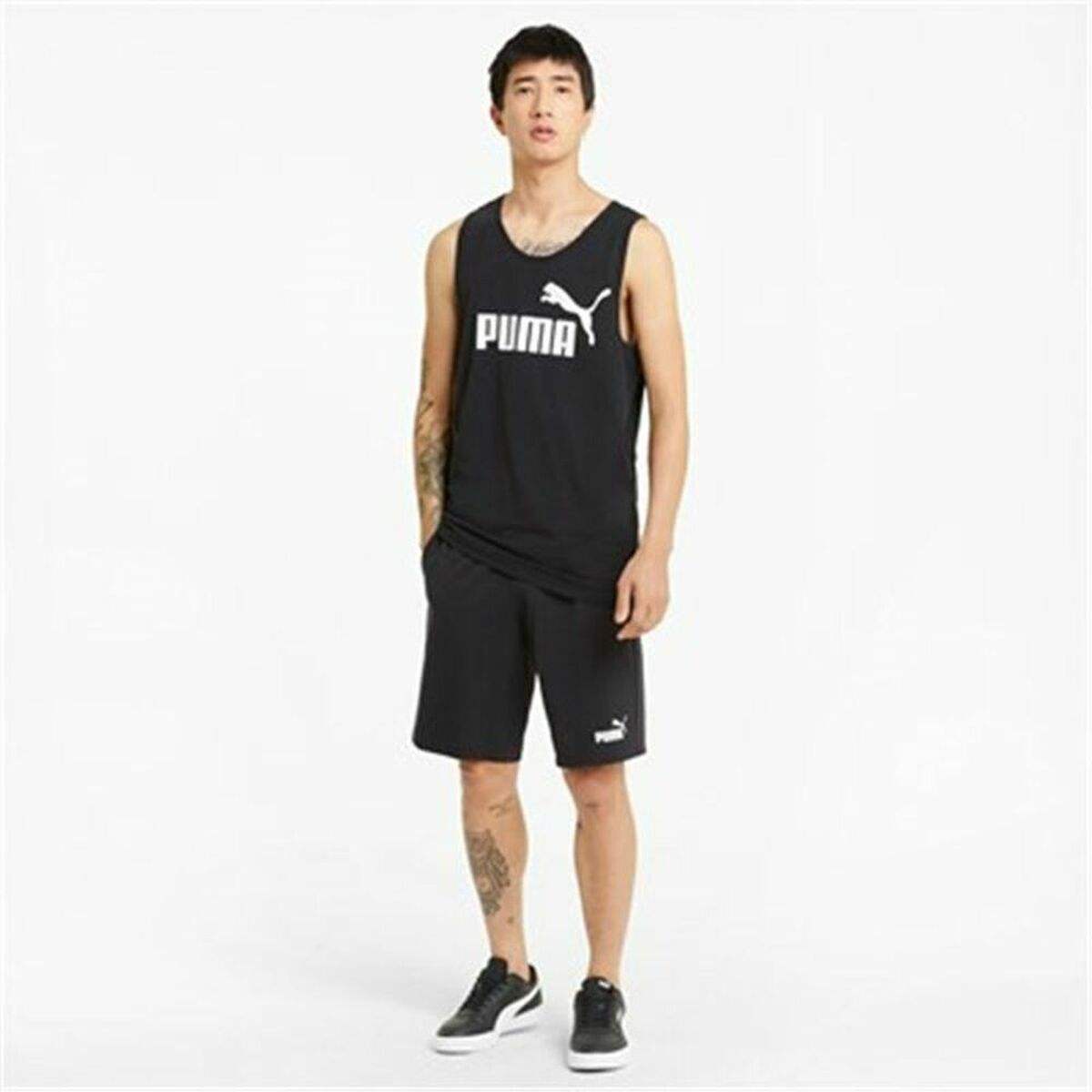 Pantalones Cortos Deportivos para Hombre Puma Essentials Negro