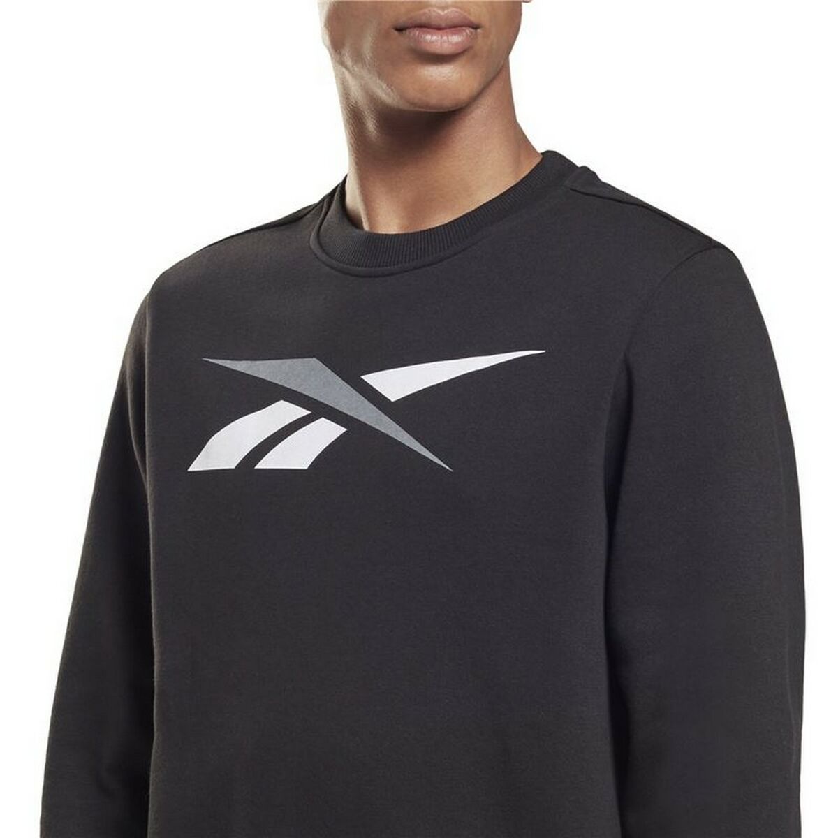 Herren Sweater ohne Kapuze Reebok Essentials Vector Schwarz