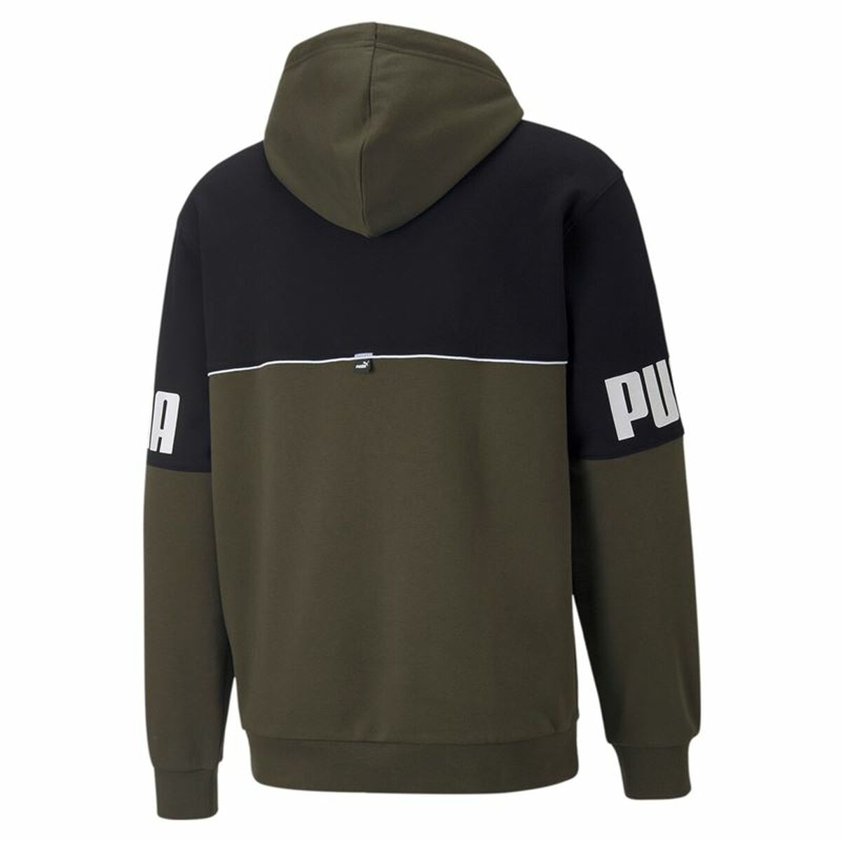 Herren Sweater ohne Kapuze Puma Power Colorblock Schwarz grün
