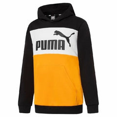Jungen Sweater mit Kapuze Puma Essentials+ Colourblock Gelb