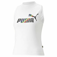 T-shirt à manches courtes femme Puma Ess+ Love Is Love Sl Blanc