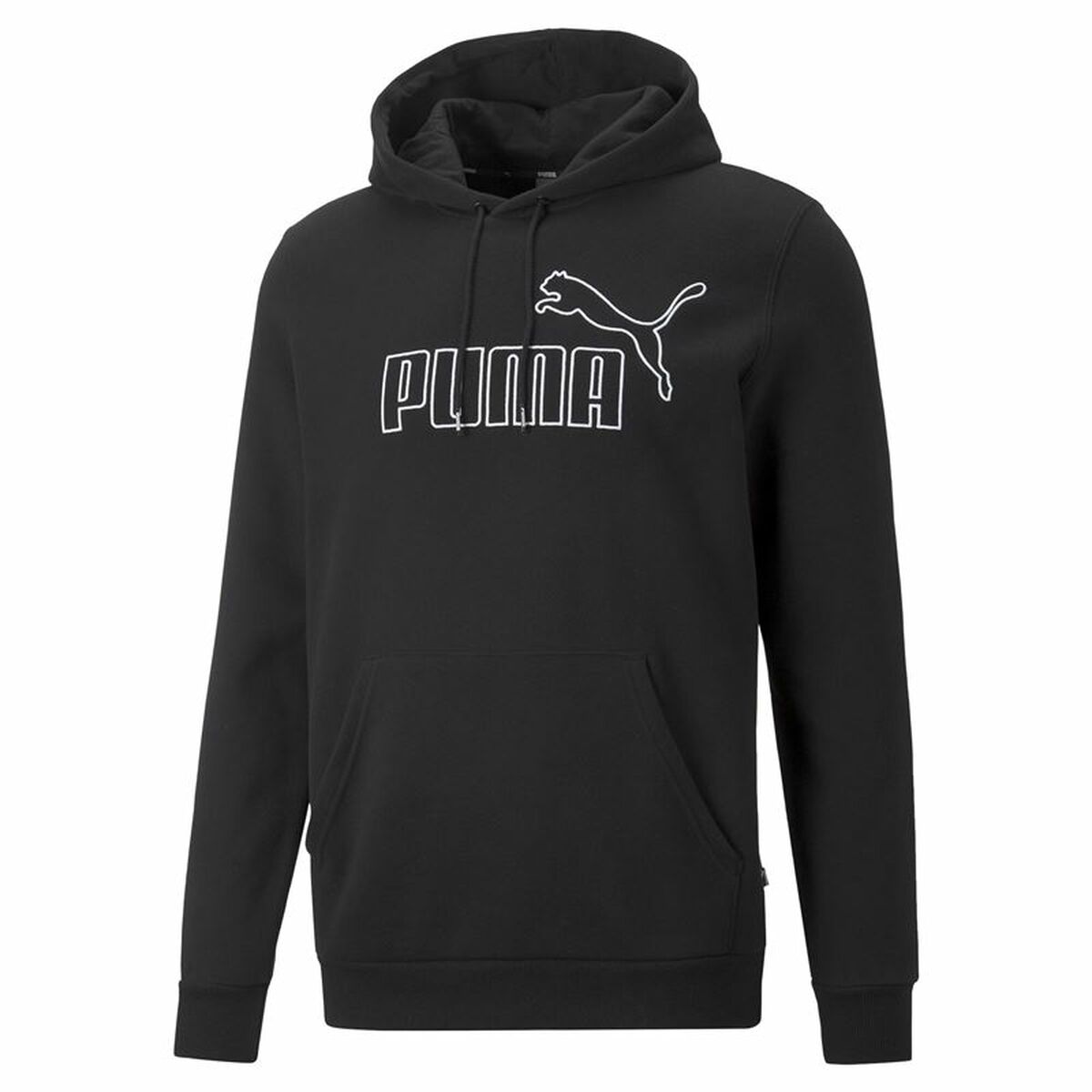 Herren Sweater mit Kapuze Puma Essentials  Schwarz