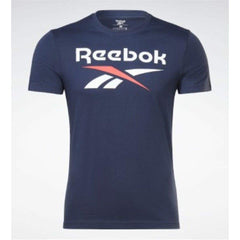 T-shirt à manches courtes homme IDENTITY SMAL Reebok 100071176 Blue marine - Reebok - Jardin D'Eyden - jardindeyden.fr
