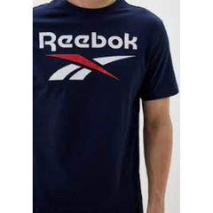 T-shirt à manches courtes homme IDENTITY SMAL Reebok 100071176 Blue marine - Reebok - Jardin D'Eyden - jardindeyden.fr