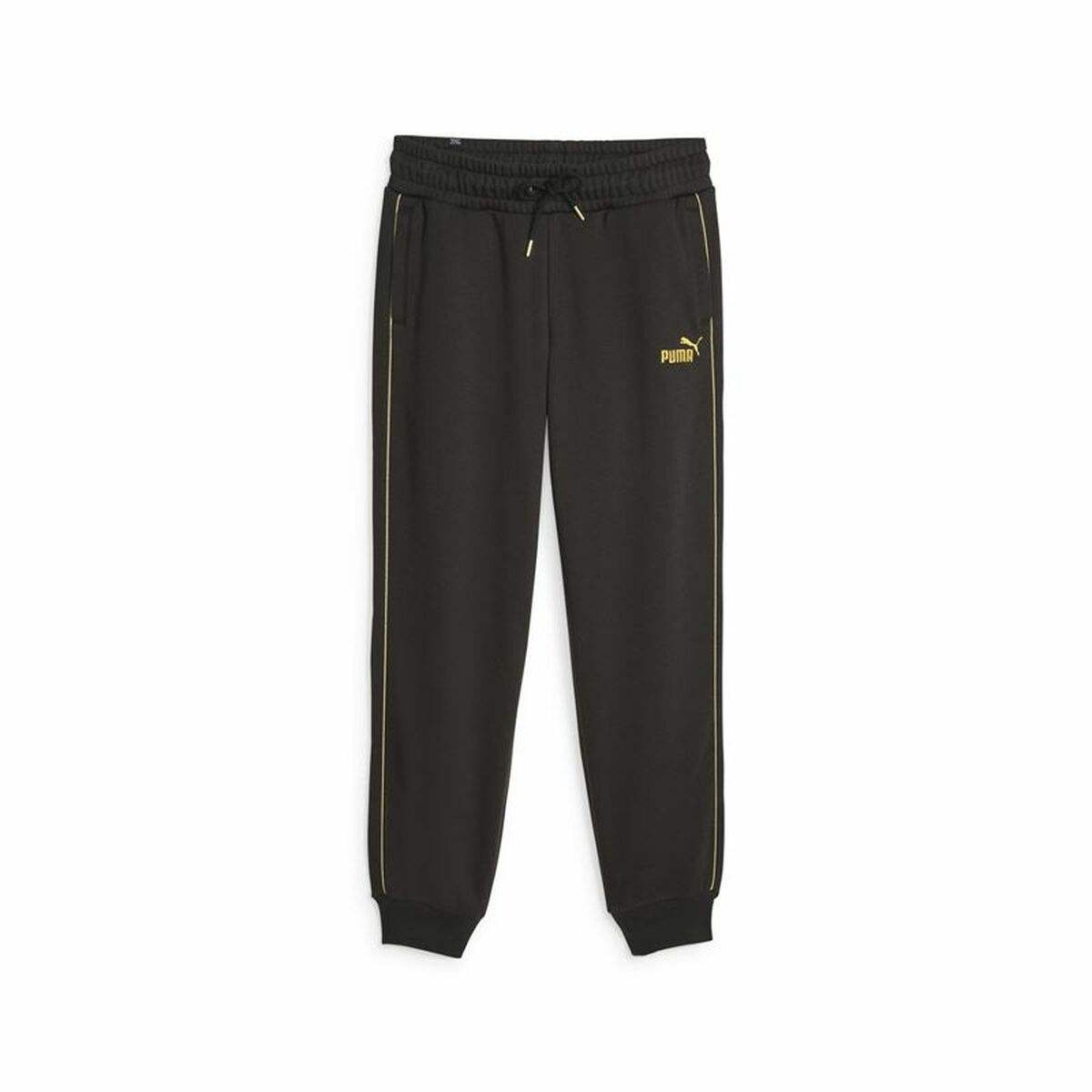 Pantalon de sport long Puma Ess+ Minimal Gold Noir Femme