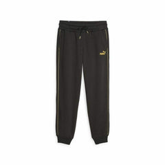 Pantalon de sport long Puma Ess+ Minimal Gold Noir Femme