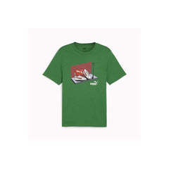 T-shirt à manches courtes homme Puma SNEAKER BOX TEE 680175 86 Vert - Puma - Jardin D'Eyden - jardindeyden.fr