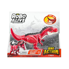 Dinosaure Zuru Robo Alive: Dino Action T- Rex Rouge Figurine articulé - Zuru - Jardin D'Eyden - jardindeyden.fr