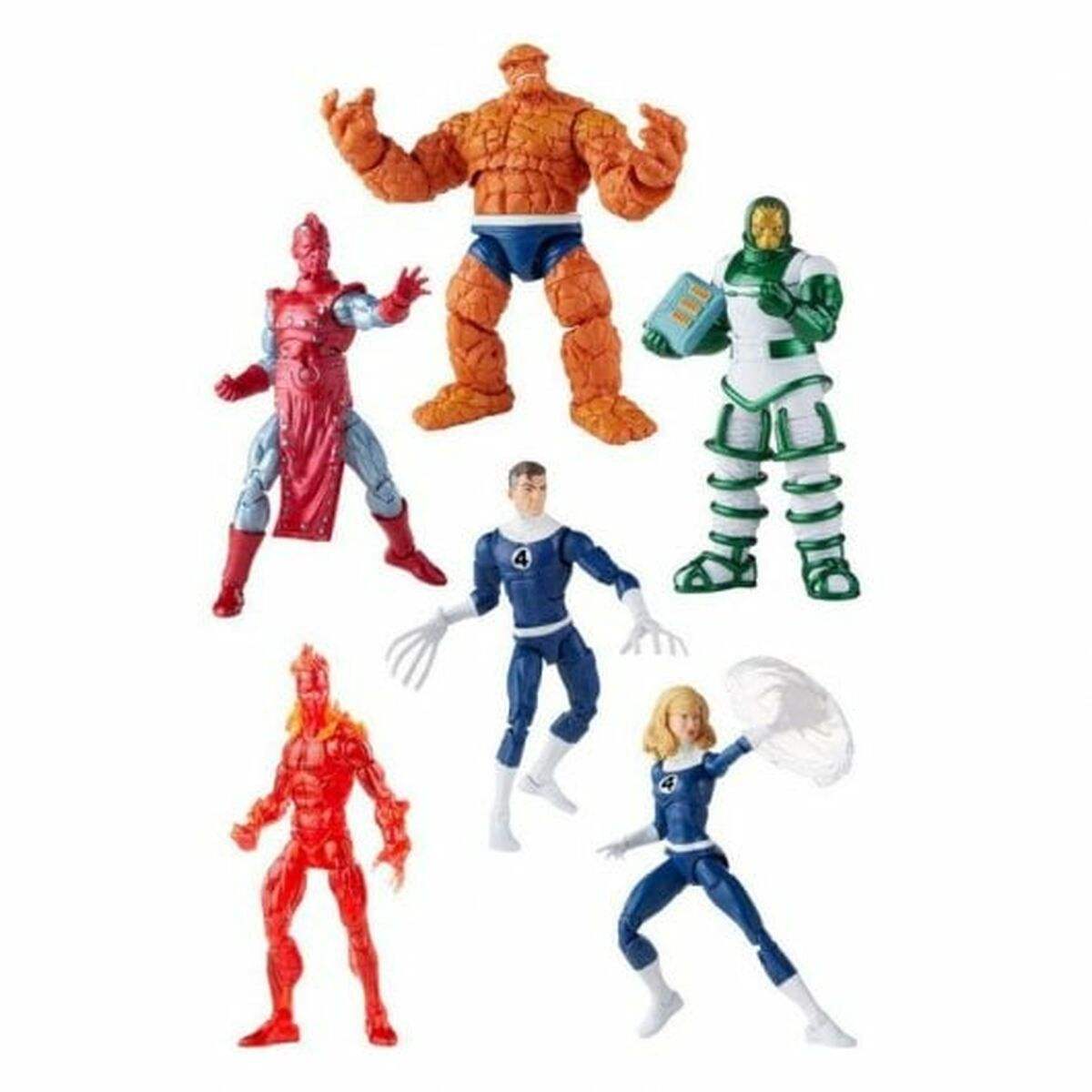 Figurine d’action Hasbro Marvel Legends Fantastic Four Vintage 6 Pièces - Hasbro - Jardin D'Eyden - jardindeyden.fr