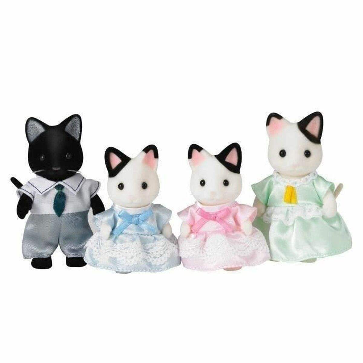 Figurines Sylvanian Families Two-tone Cat Family - Sylvanian Families - Jardin D'Eyden - jardindeyden.fr