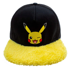 Gorra Unisex Pokémon Pikachu Wink Amarillo Negro Talla única