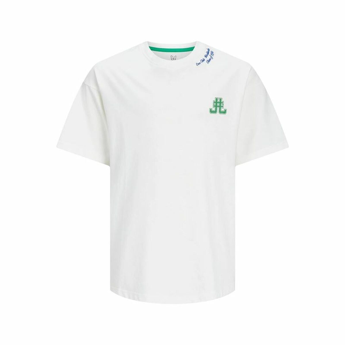 T shirt à manches courtes Enfant Jack & Jones Jorcole Back Print Blanc Vert