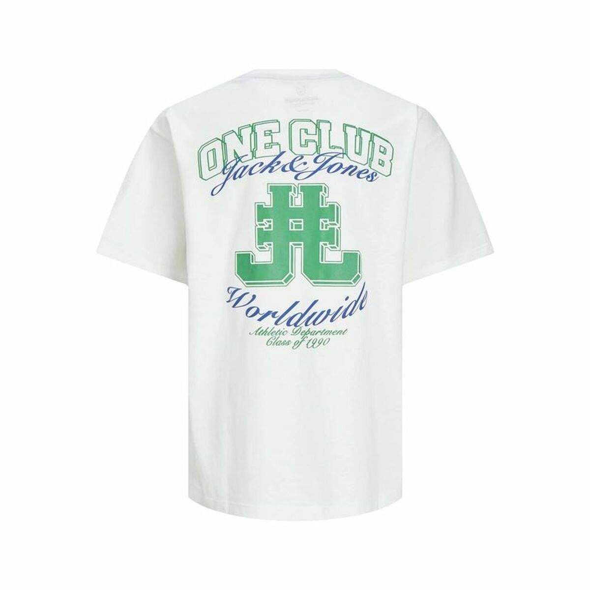 Kurzarm-T-Shirt für Kinder Jack & Jones Jorcole Back Print Weiß grün