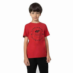T-shirt à manches courtes enfant 4F M294 Rouge - 4F - Jardin D'Eyden - jardindeyden.fr