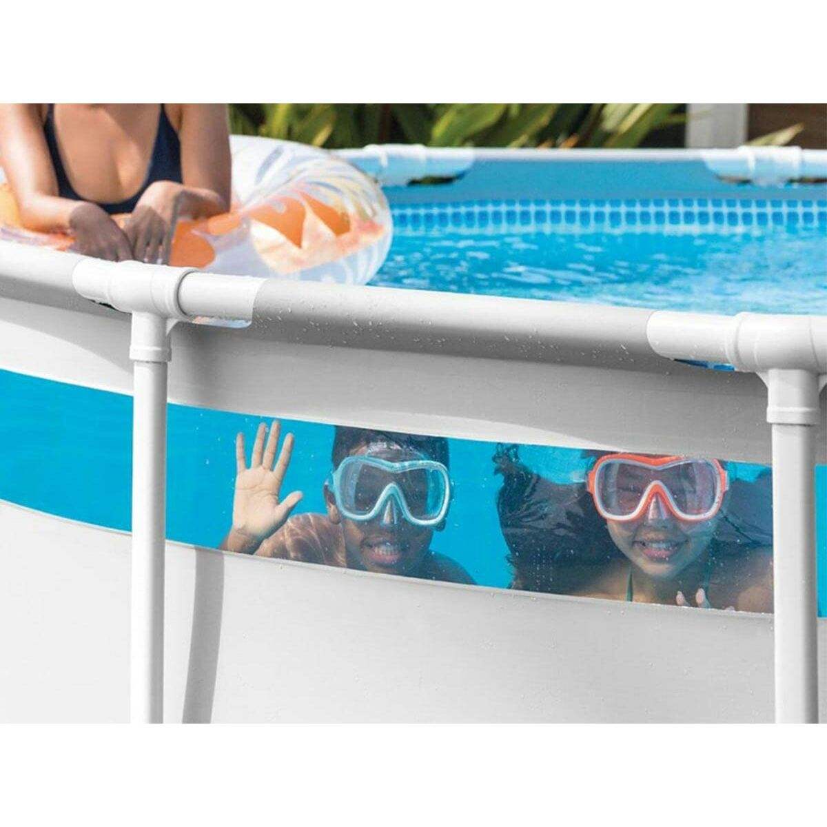 Schwimmbad Abnehmbar Colorbaby Clearview Prism Frame 488 x 122 cm