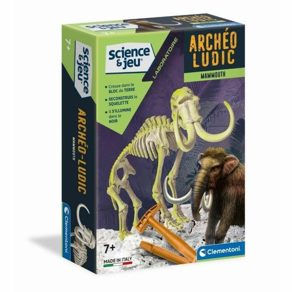Wissenschaftsspiel Clementoni Archéo Ludic Mammoth Fluoreszierend