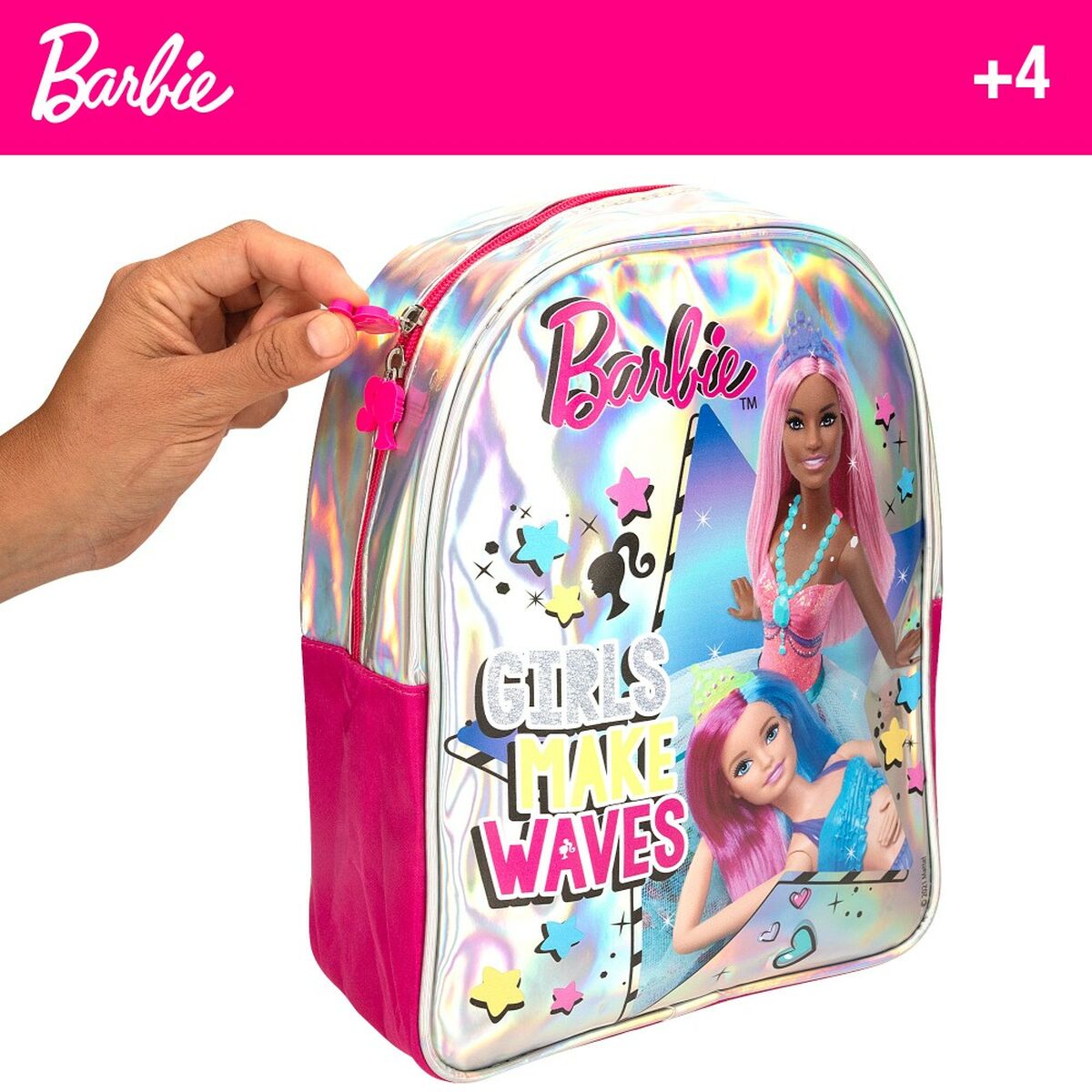 Juego Creativo de Plastilina Barbie Fashion Mochila 14 Piezas 600 g