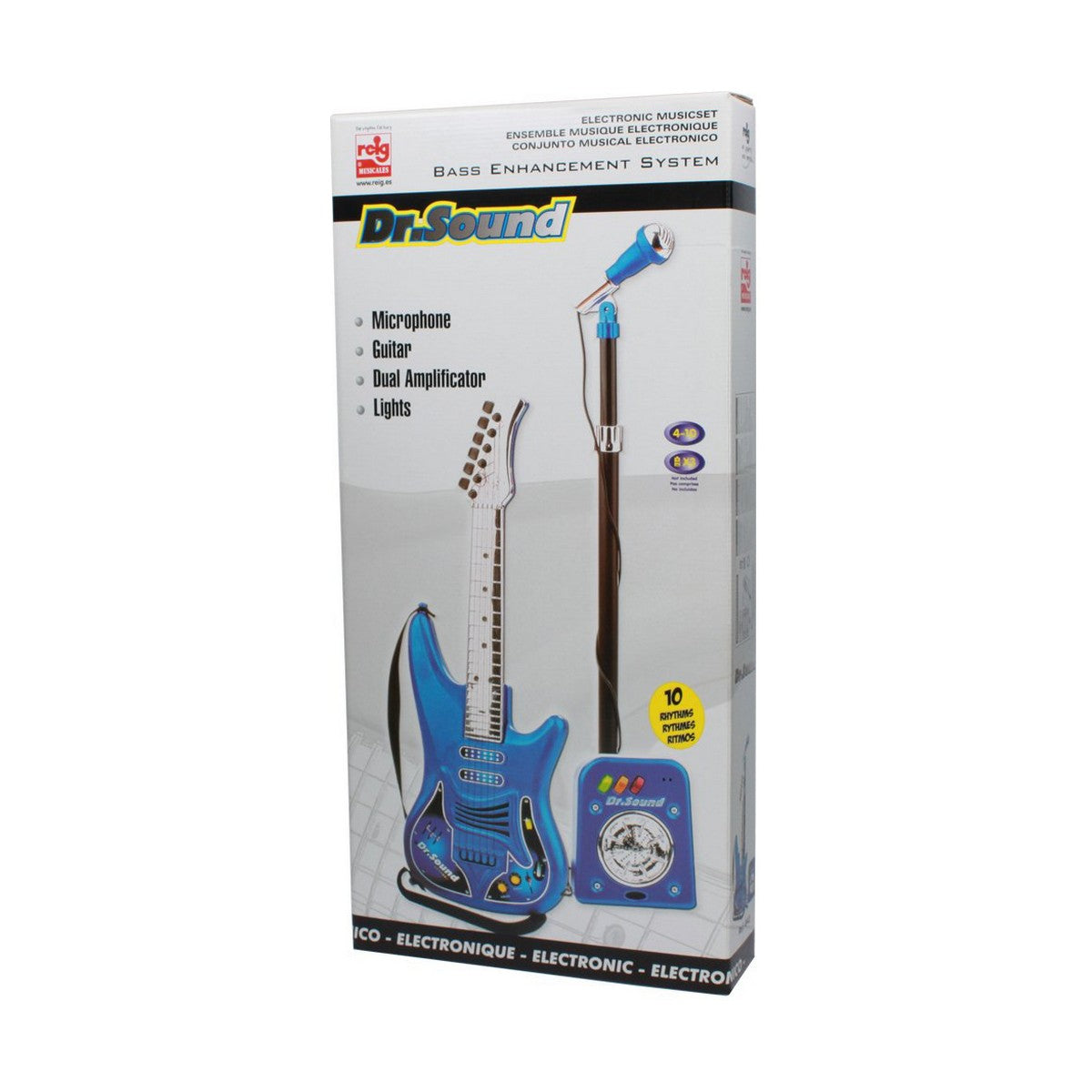 Guitare pour Enfant Reig Microphone Bleu