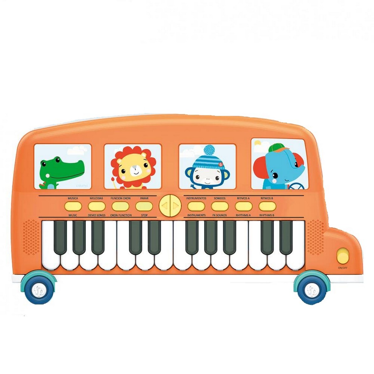 Musik-Spielzeug Fisher Price Elektronisches Klavier Bus