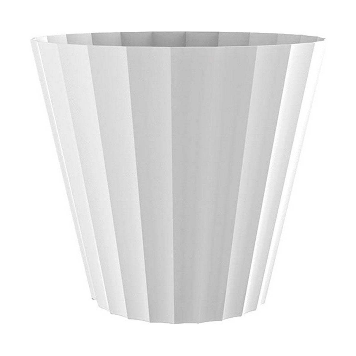 Pot Plastiken 32 x 29 cm Blanc polypropylène - Plastiken - Jardin D'Eyden - jardindeyden.fr